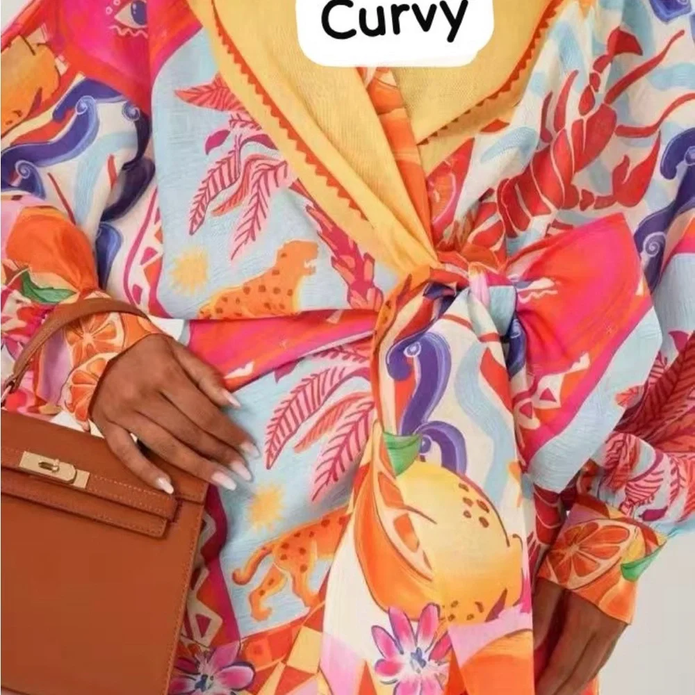 Colorful Women's Robe - Picture 2 of 4